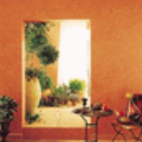 Peinture décorative mur orange